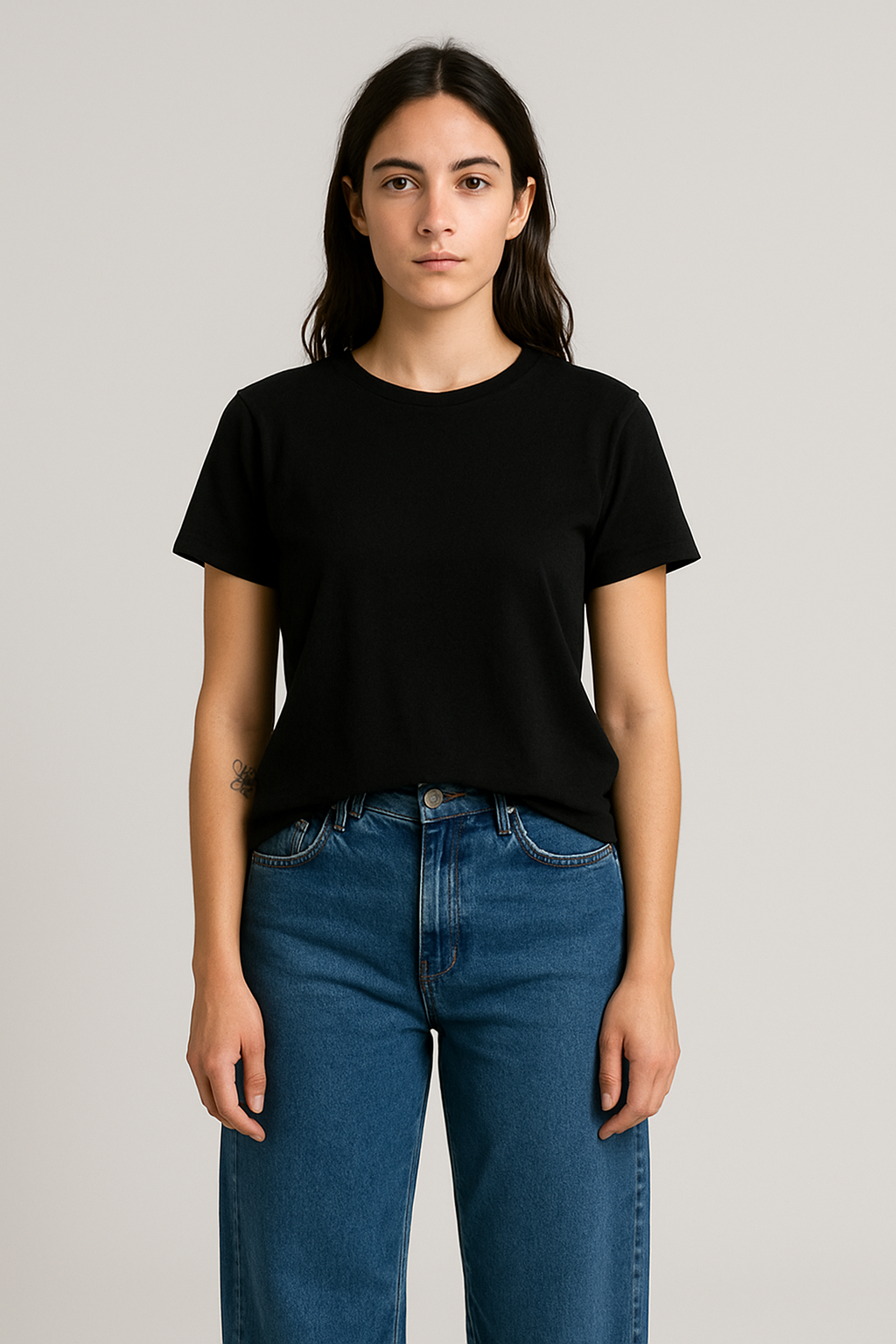 Remera Clásica Woman Negra